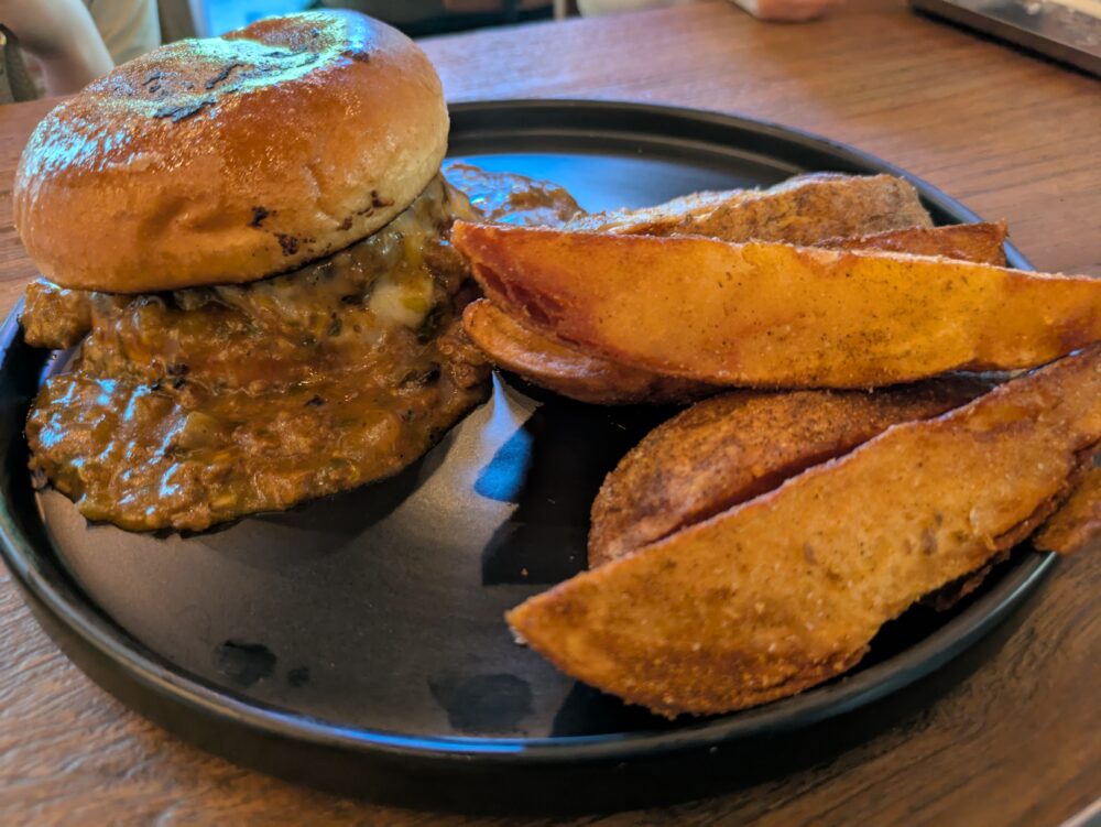 オフザウォールのハンバーガー