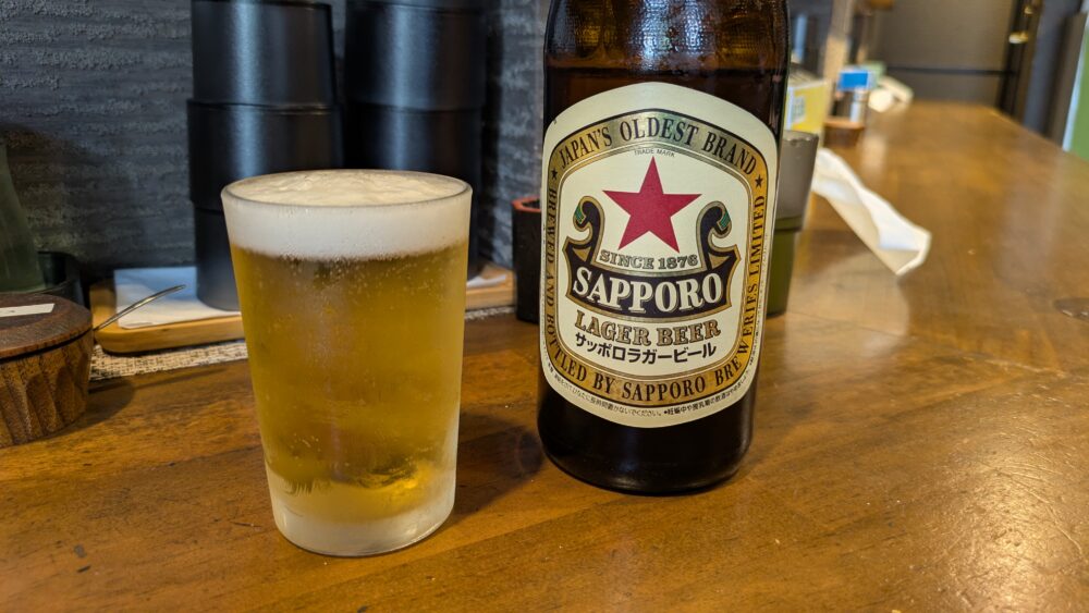 つけ蕎麦BONSAI国分寺店の瓶ビール