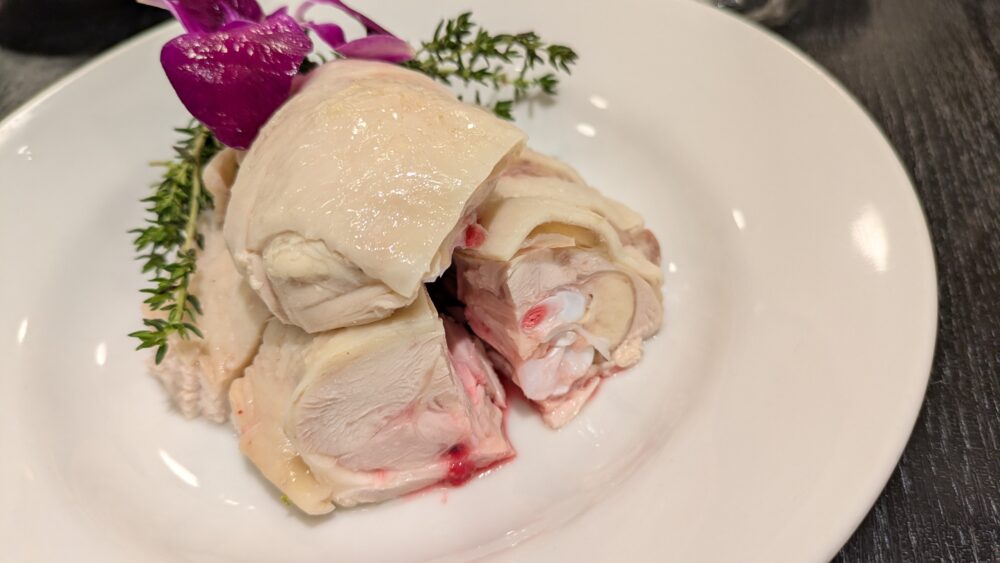 大吉縁の鶏肉のさっぱり蒸し