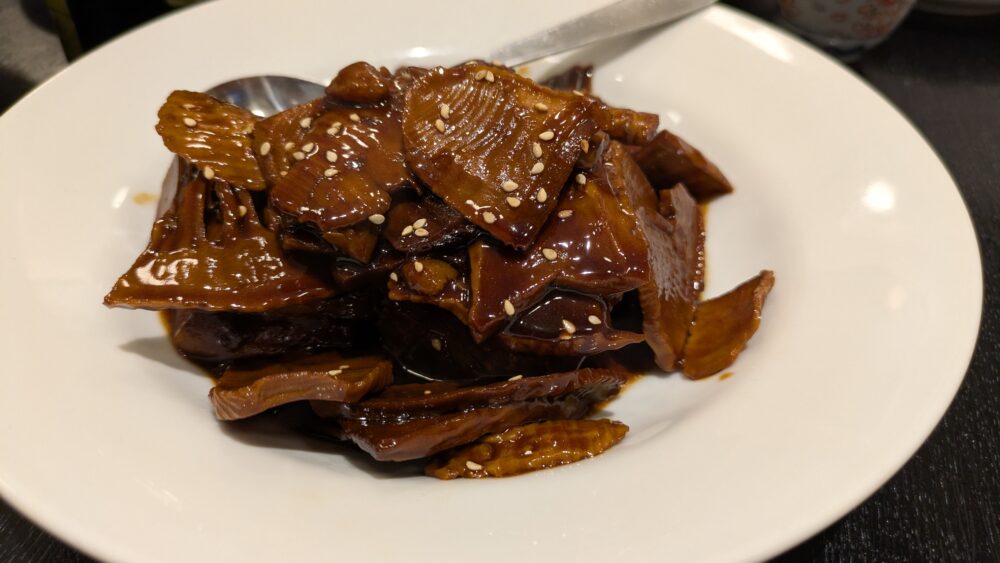 大吉縁の牛肉とタケノコ