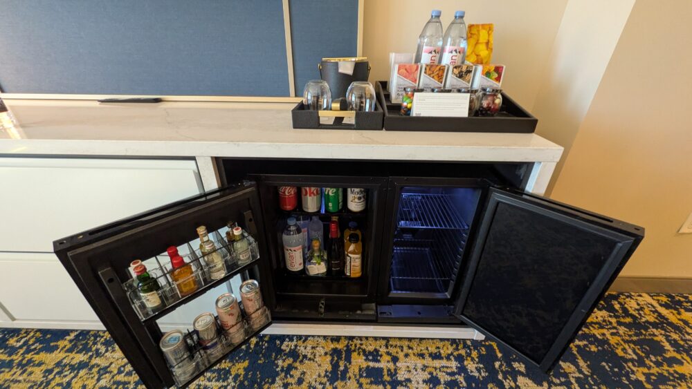 ラスベガスヒルトンアットザワールドのデラックスキングのドリンク