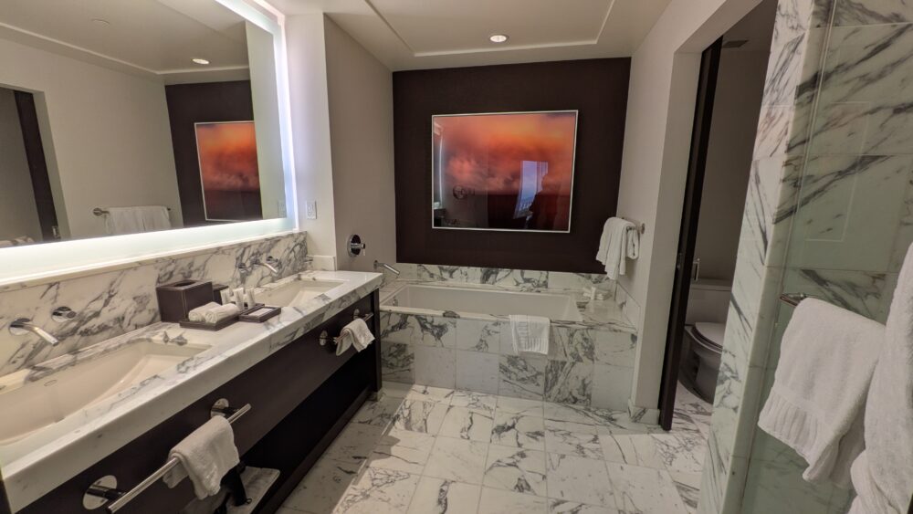 レッドロックリゾートの部屋のバスルーム