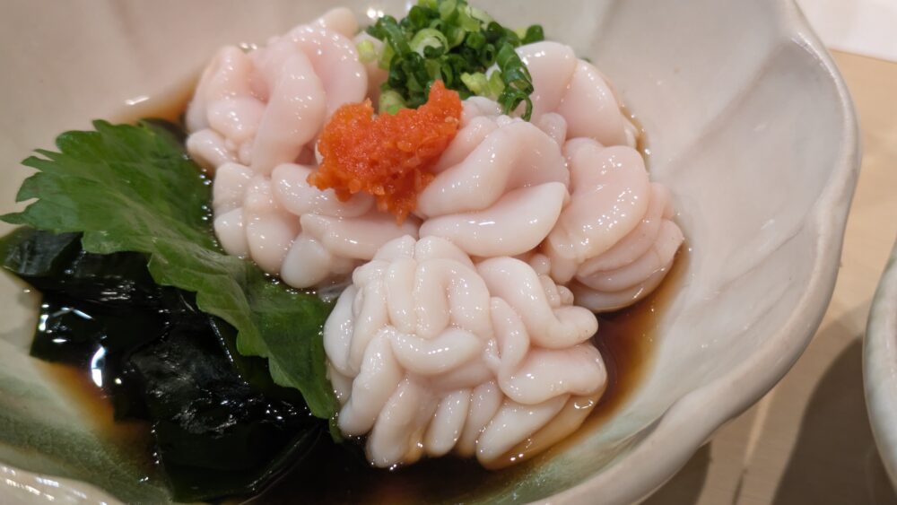 鮨海老澤の白子ポン酢