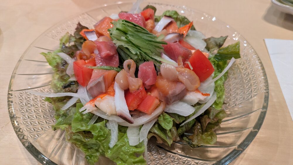 鮨海老澤の海鮮サラダ