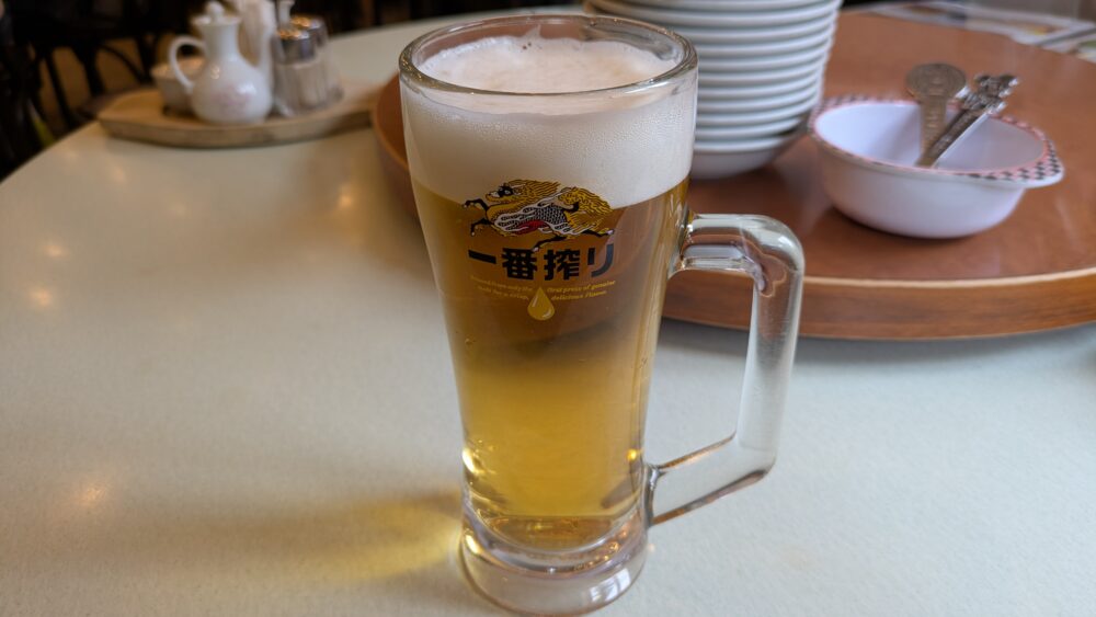 一楽のビール