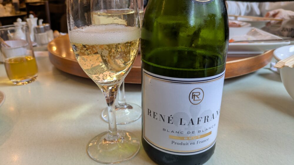 一楽のスパークリングワイン