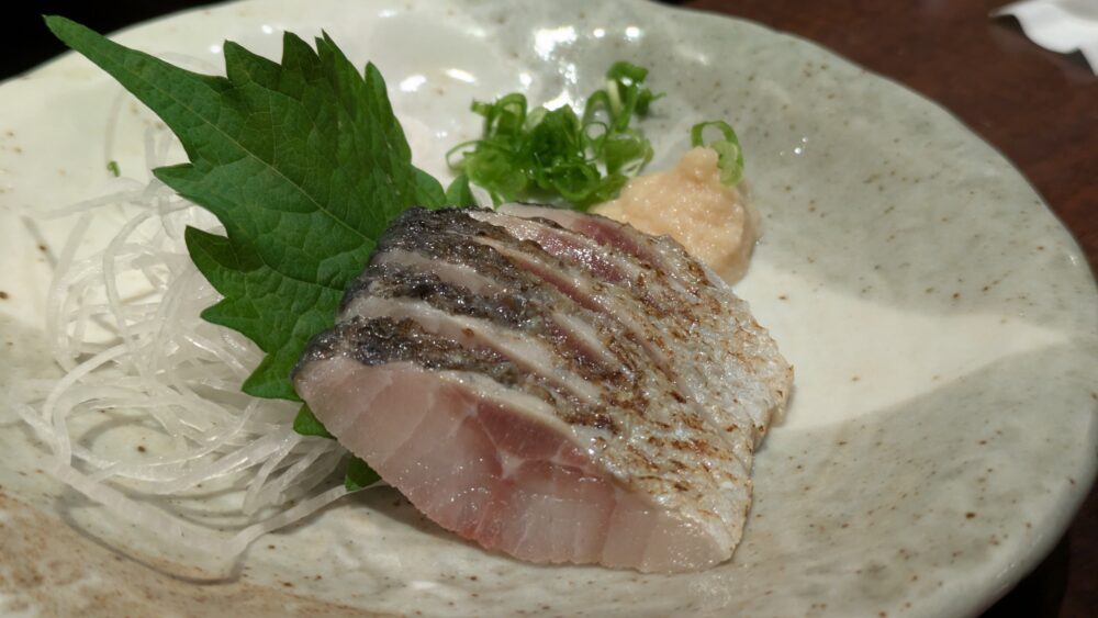 庄や上野駅前店の炙り刺し