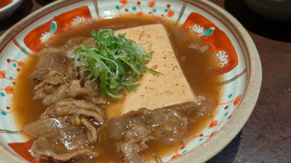 庄や上野駅前店の牛肉豆腐