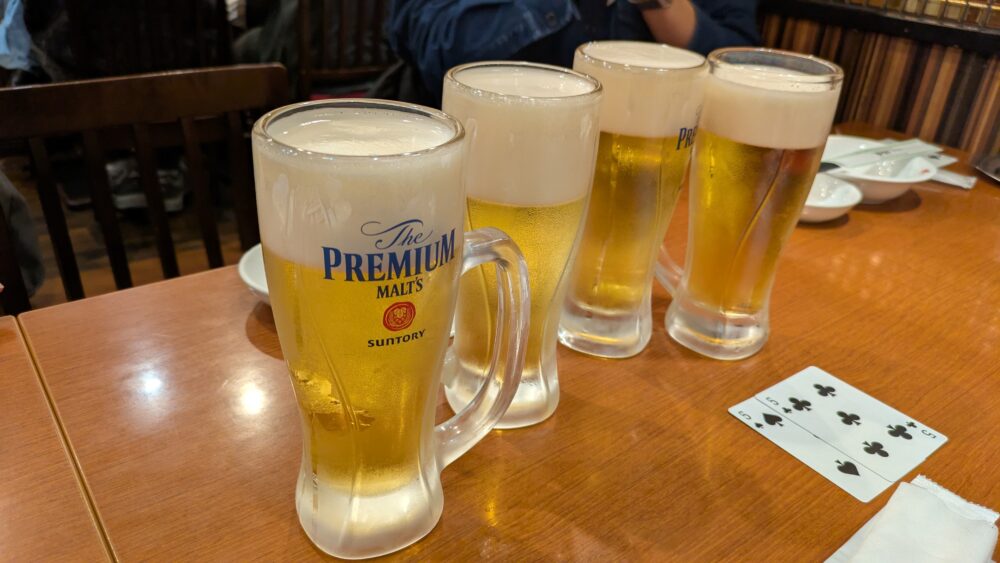 桂園銀座店のビール