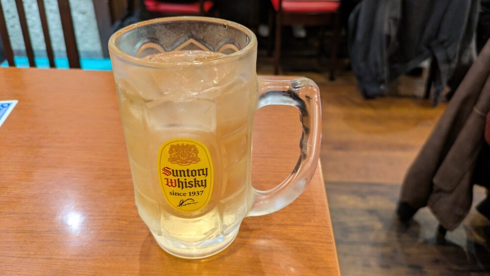 桂園銀座店のハイボール