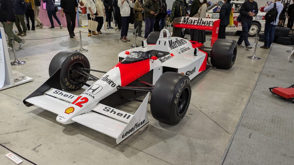 ジャパンモビリティショーの懐かしい車のブース