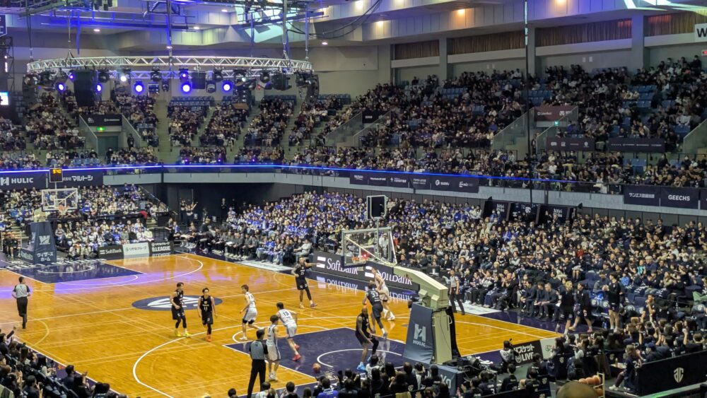 千葉ポートアリーナのアルティーリ千葉の試合