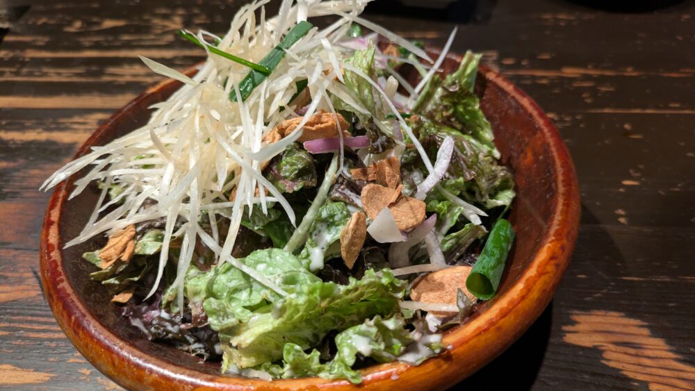 ぼたんのにんにくサラダ