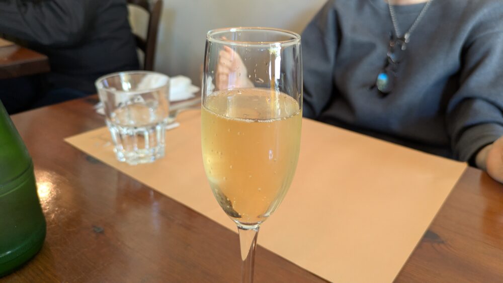 ピッツェリアドゥエランピオーニのスパークリング