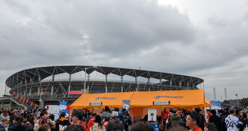 クボタスピアーズ船橋・東京ベイの試合がフクダ電子アリーナで開催