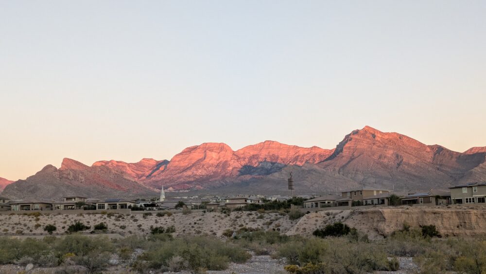 レッドロックキャニオンジョギングの絶景