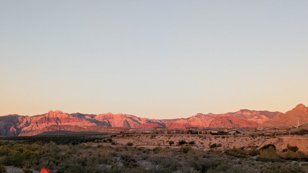 レッドロックキャニオンジョギングは絶景