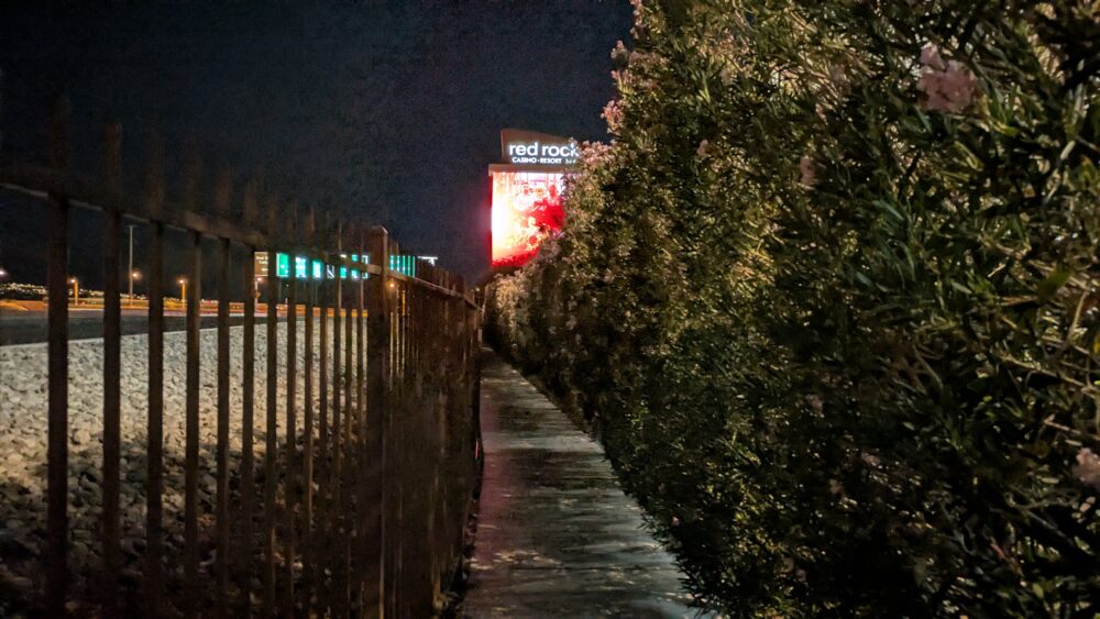 レッド・ロック・カジノ・リゾート・アンド・スパの狭い通路