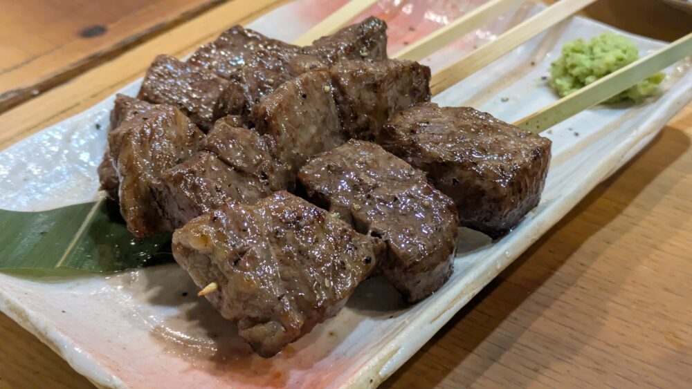 飛梅神田西口店の仙台牛焼き