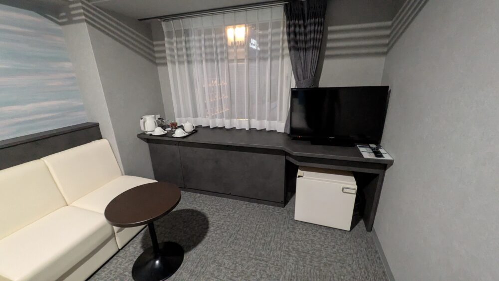 ホテルプラザオーサカのソファスペース