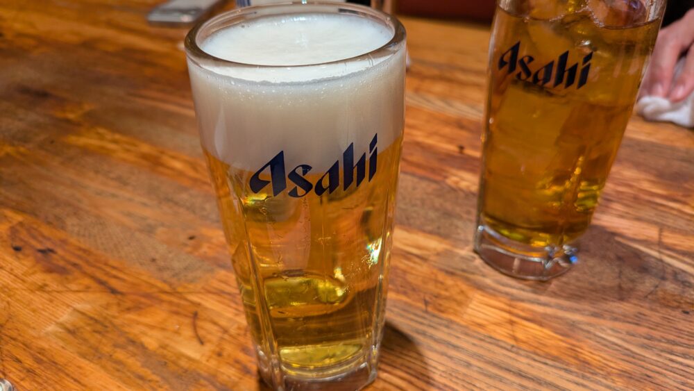 金華園のビール