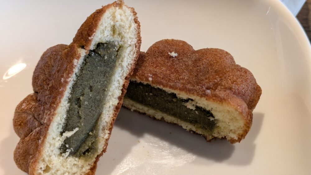もみじ饅頭の抹茶あん