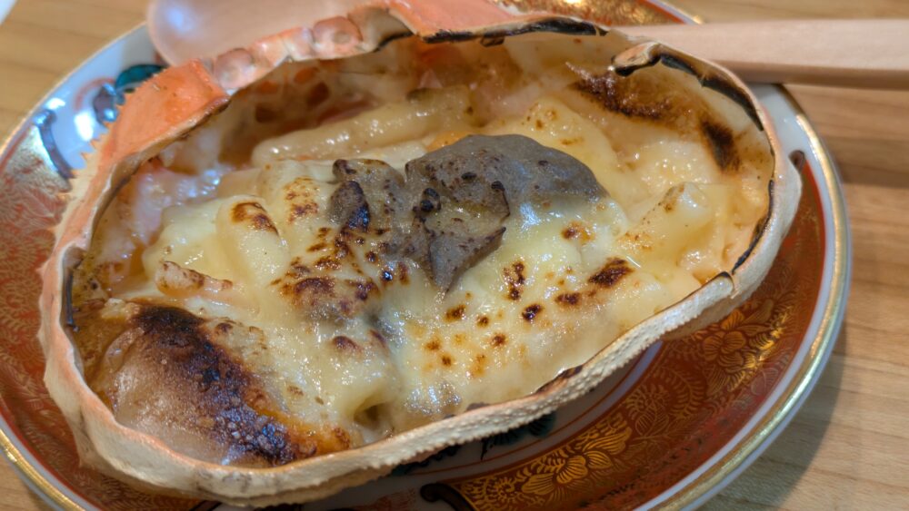 居酒屋食堂結飯のかに味噌グラタン