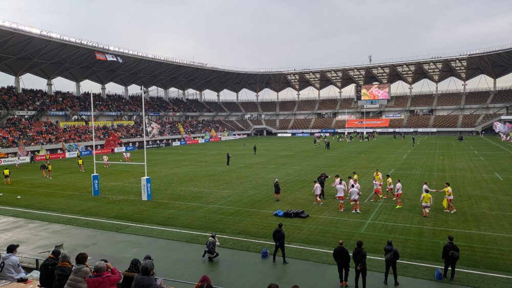 クボタスピアーズ船橋・東京ベイの練習風景