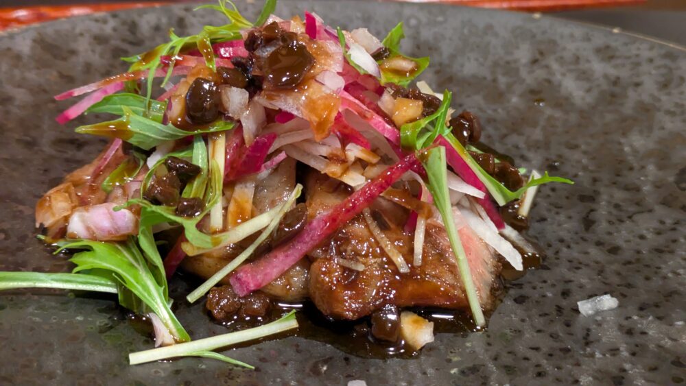 発酵レストラン醸しの黒毛和牛のタリアータ