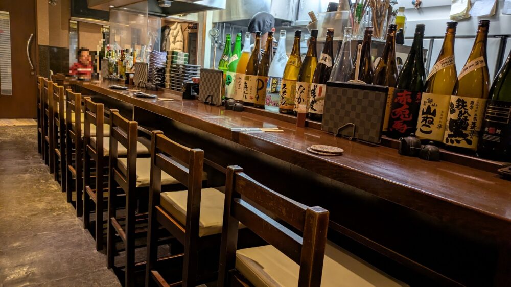 富吉のカウンター席