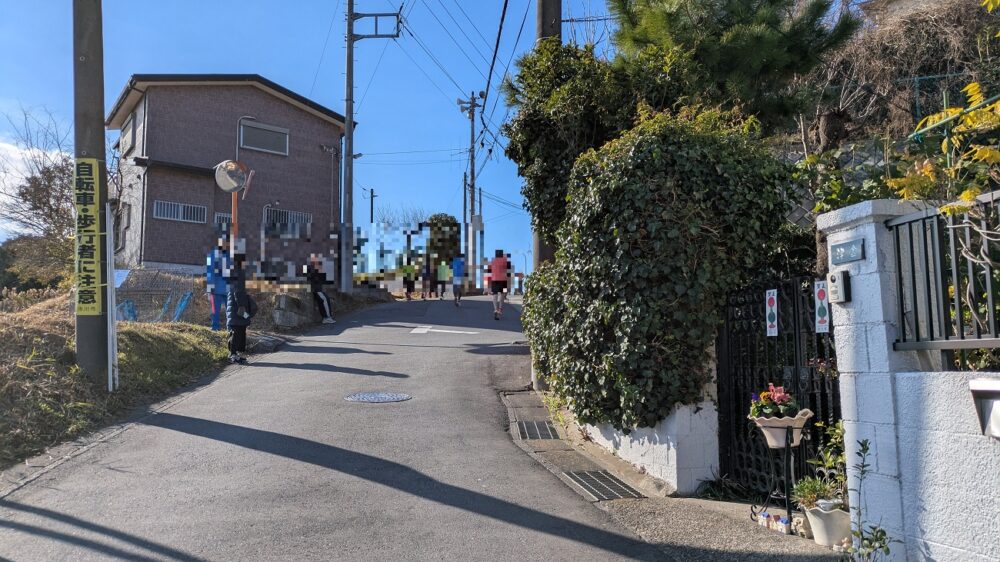 市川市民元旦マラソンの登坂