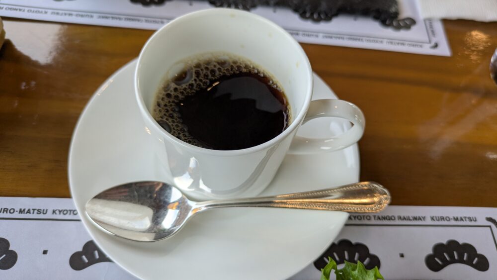丹後くろまつ号のコーヒー