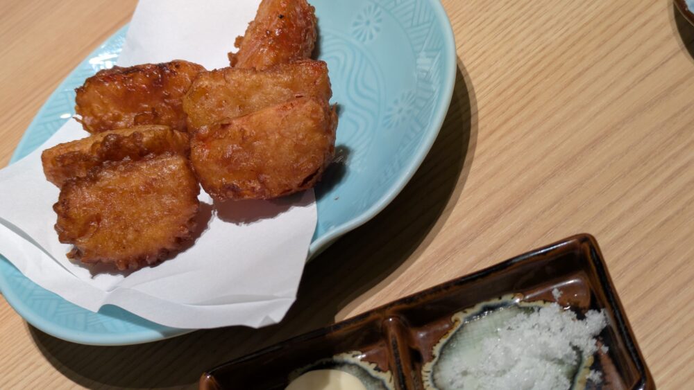 手打ち蕎麦安田の揚げトマト