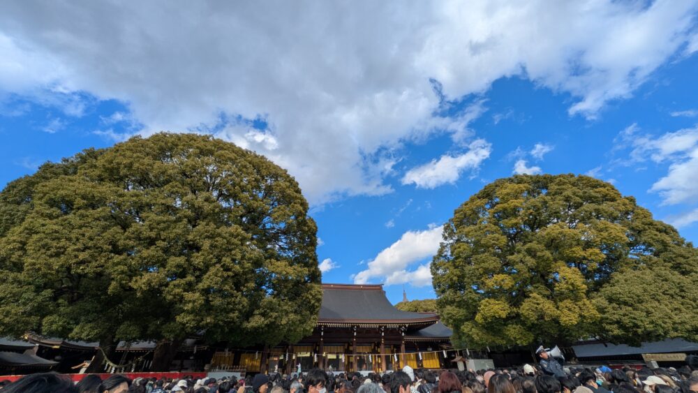 明治神宮の初詣の参拝