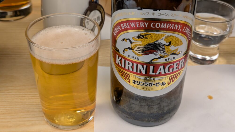 こんごう庵湯島店のキリンラガー
