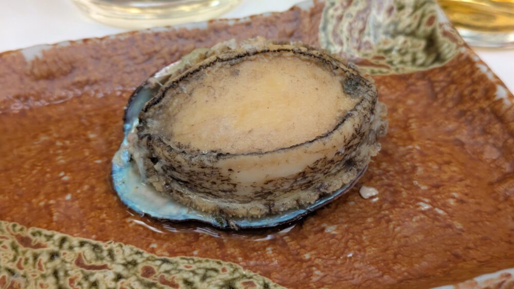 こんごう庵湯島店のあわびの地獄蒸し