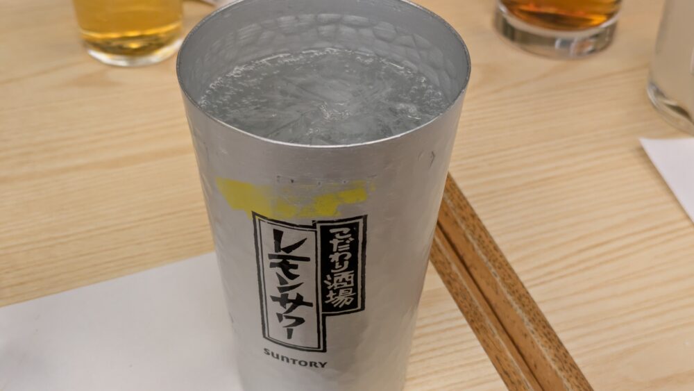こんごう庵湯島店のレモンサワー