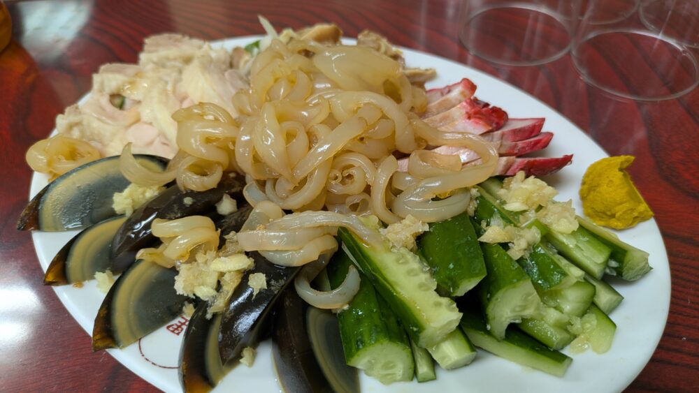 北京料理萬里本店の冷菜盛り合わせ