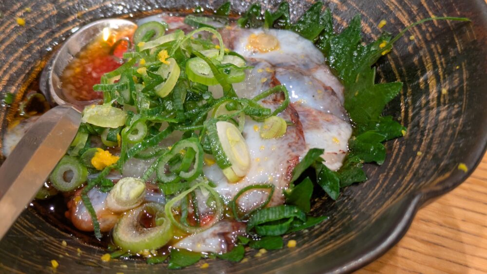 伊々のナマコポン酢