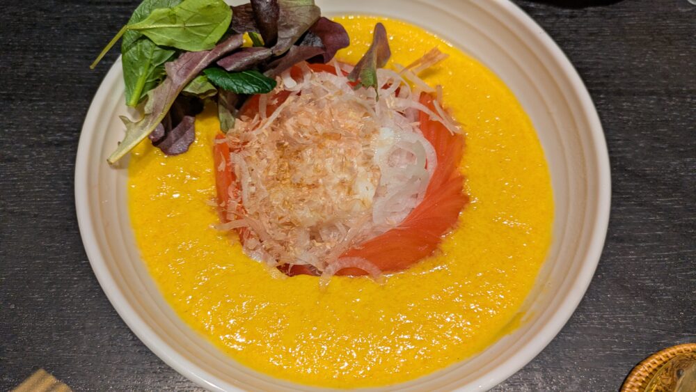 富吉の温玉大根サラダ