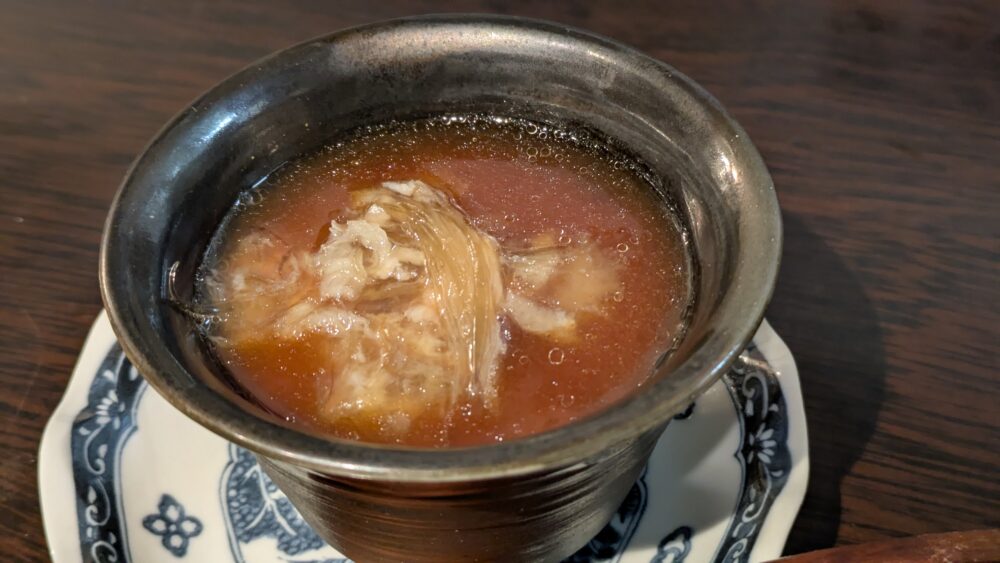 大人の町中華灯の茶碗蒸し