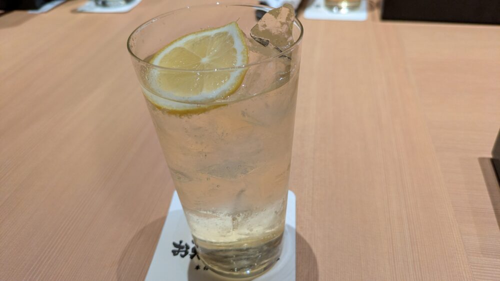 お魚総本家銀座店のハイボール
