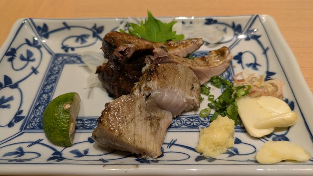 お魚総本家銀座店の藁焼き