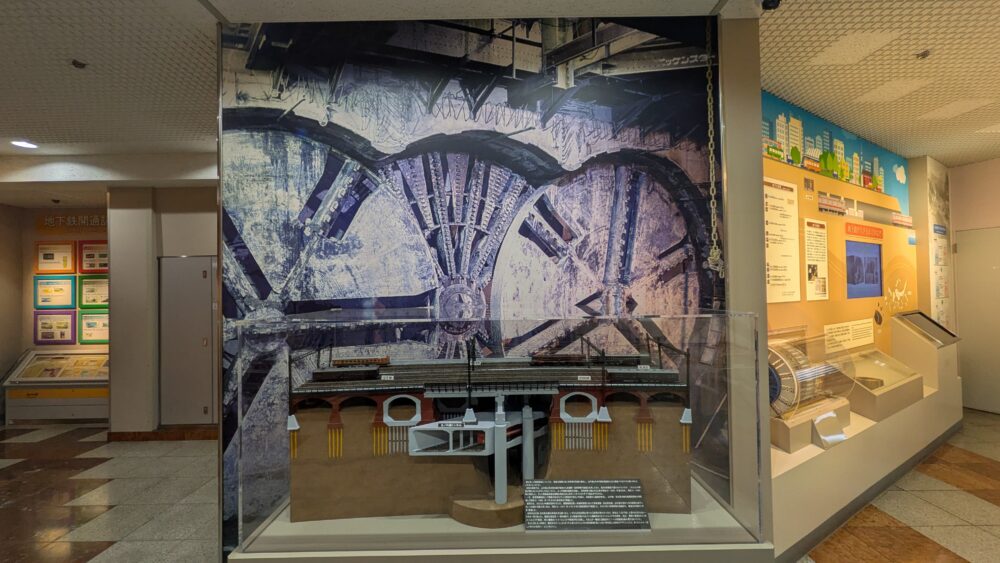 地下鉄博物館のトンネル工事