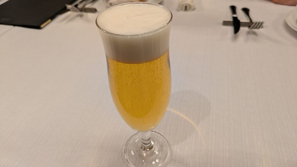 リストランテピッツェリアジャンカルロトウキョウの生ビール