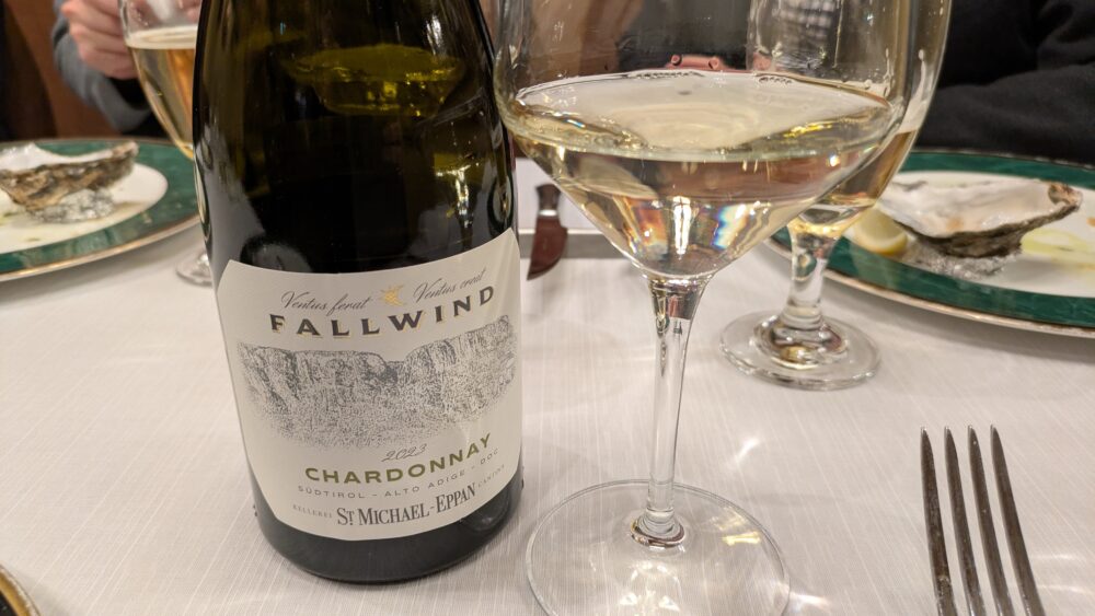 リストランテピッツェリアジャンカルロトウキョウの白ワイン