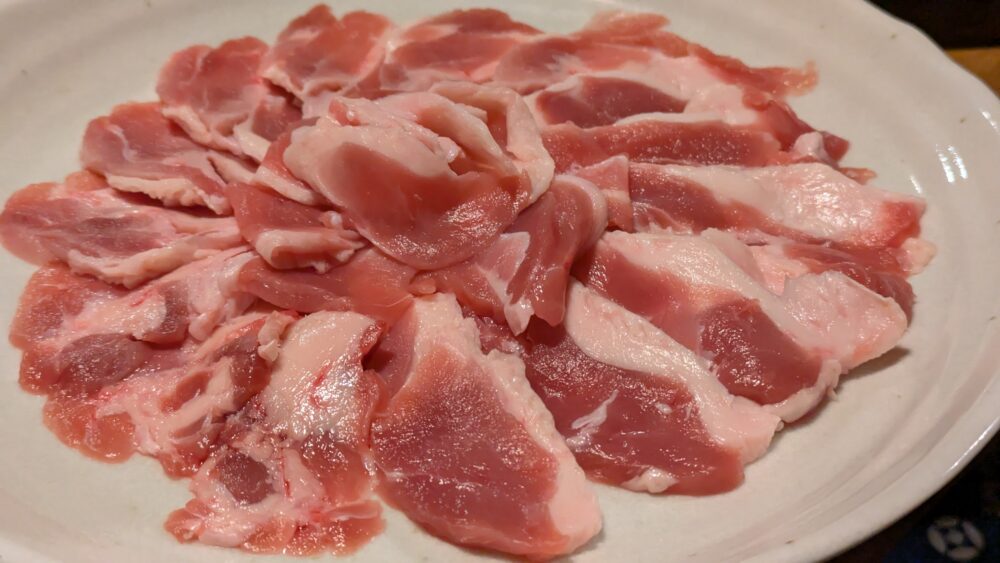 くろつぼの鴨しゃぶのお肉は絶品