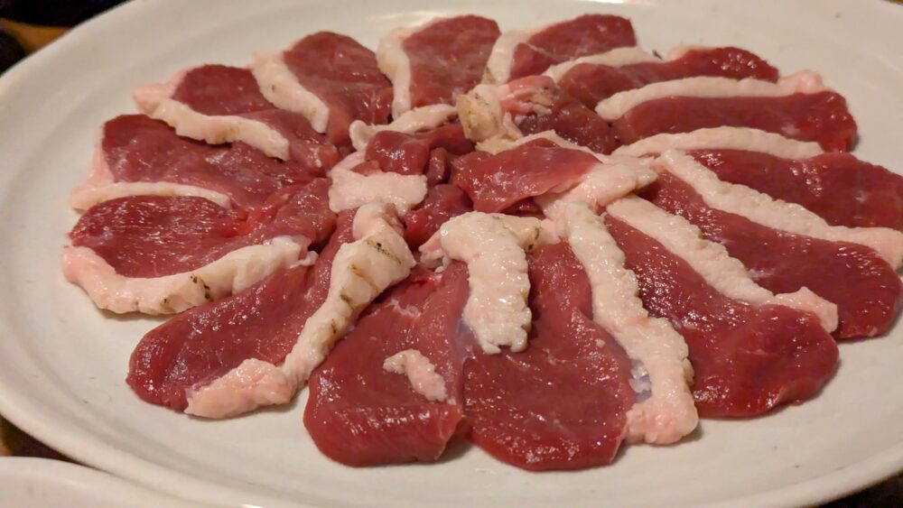 くろつぼの鴨しゃぶのお肉