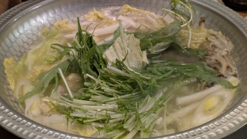 くろつぼの野菜は最後に入れる