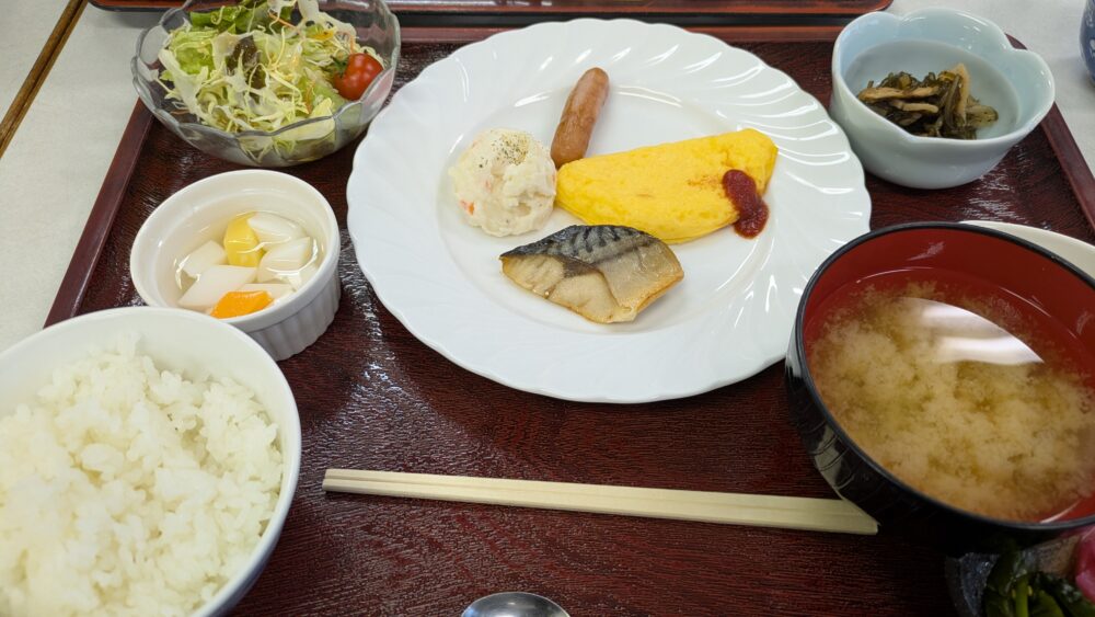 アクティブ峰の原の朝食1日目